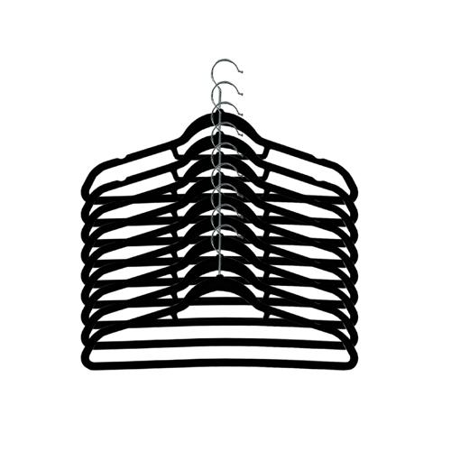Ganchos de terciopelo para ropa 50 piezas